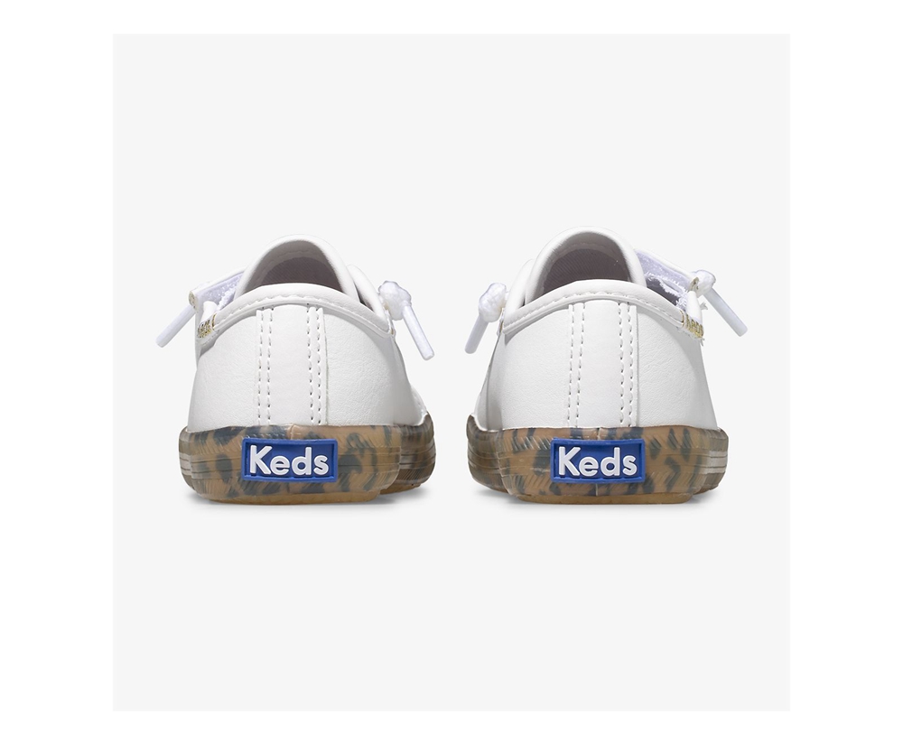 Keds Sneakers White - Kickstart Leopard Foxing Jr. - Kids SQCDRW-075